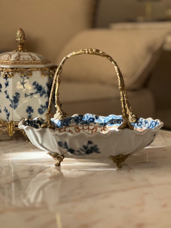 Luxury Ceramic with Copper Basket